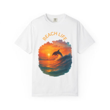 Beach Life Unisex T-Shirt, Summer Vibes Tee, Ocean Lover Apparel, Coastal Gift for Her/Him, Surfing Beachwear
