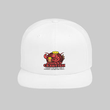 Johnny Crawfish Flat Bill Snapback Hat