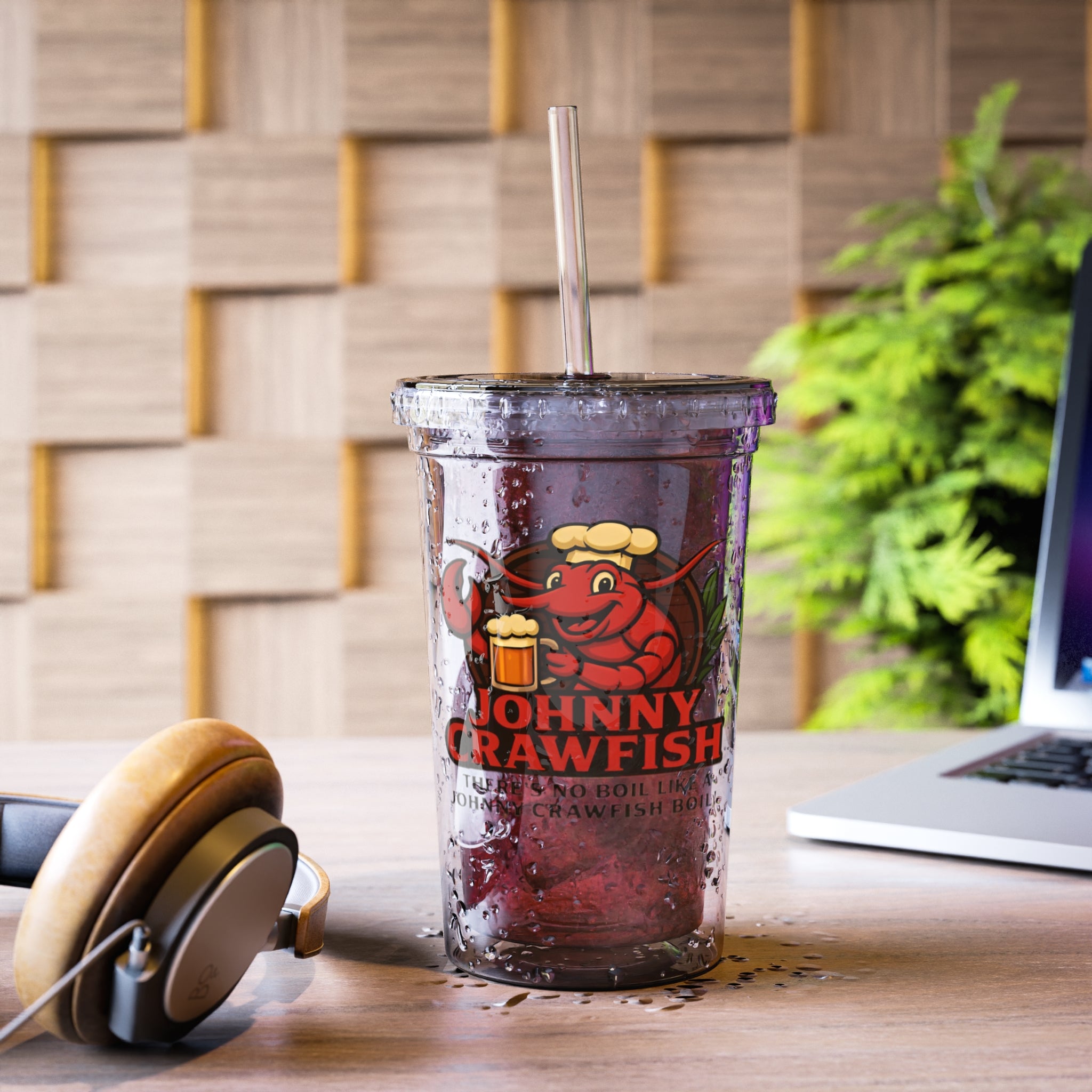 Suave Acrylic Cup with Crawfish Design – Eco-Friendly Drinkware for Seafood Lovers