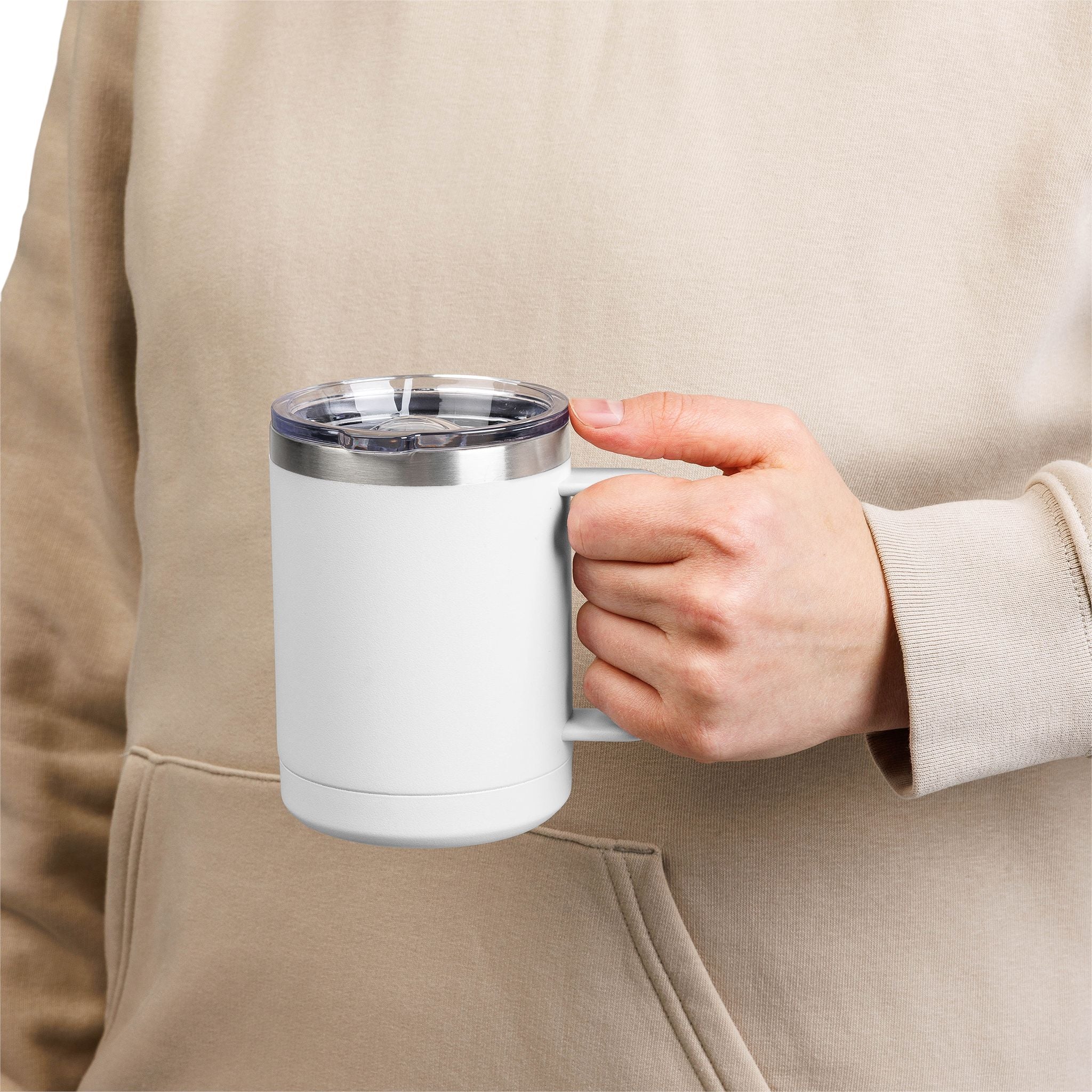 Vintage Coffee Mug Tumbler, 15oz