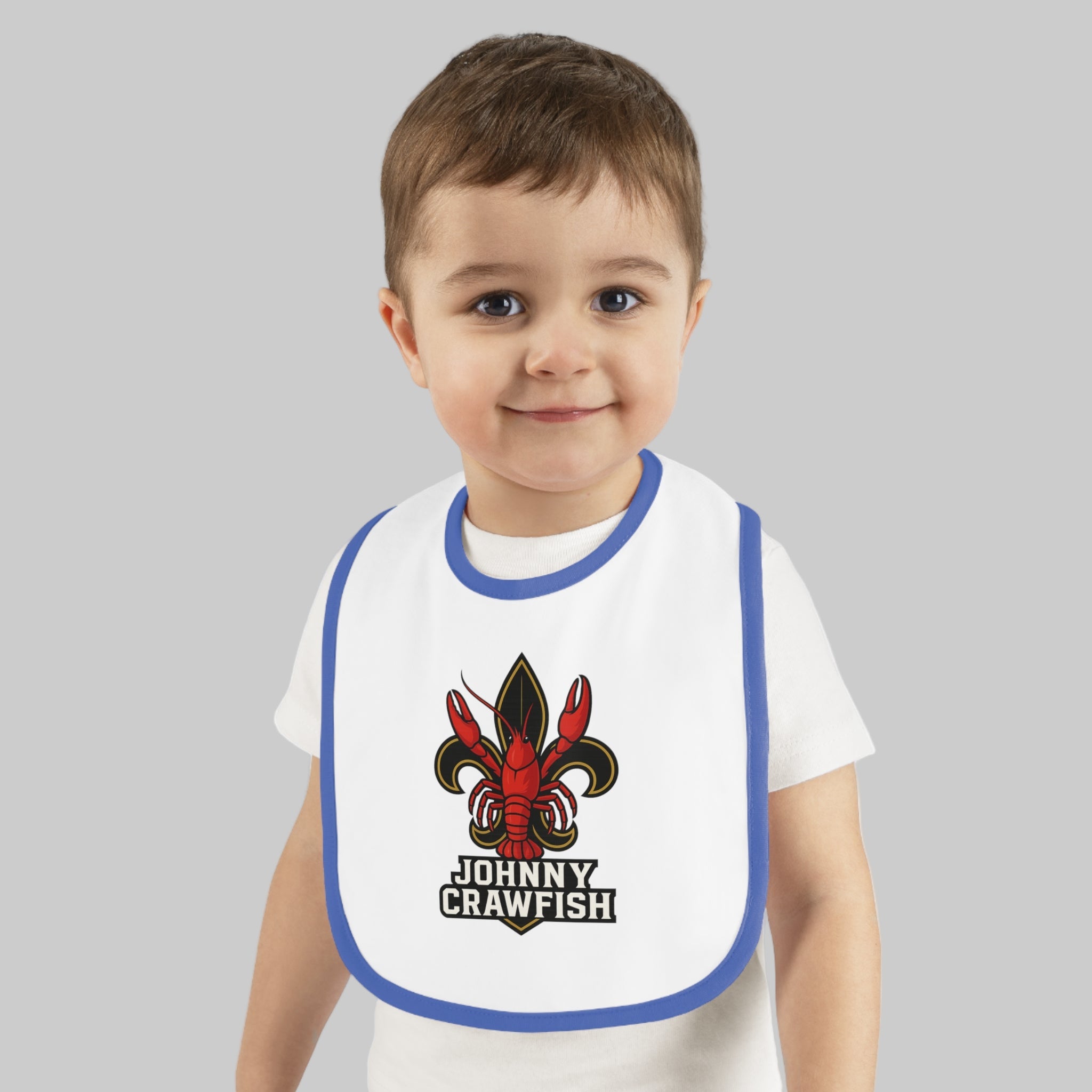 Crawfish-Themed Baby Bib