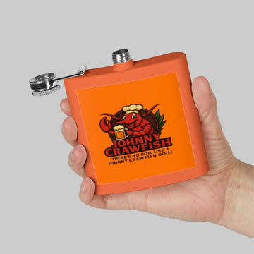 Johnny Crawfish Stainless Steel Flask – Fun and Functional Gift for Seafood Lovers